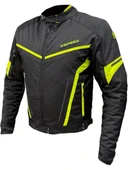 Zeus 4 Mevsimlik Korumalı Motosiklet Montu Yeni Sezon Siyah Neon - 1