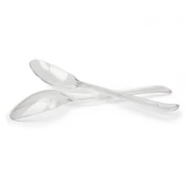 Plastik Kaşık 100'lü Kullan At Şeffaf Plastik Kaşık Eko - 2