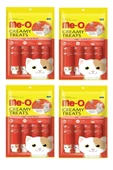 me-o Creamy Treats Yengeçli Krem Kedi Ödül Maması 4x15 gr 4lü Paket - 1