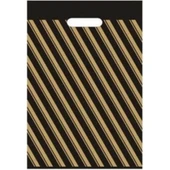 Çizgili Mağaza Poşeti (NO 5) 150 Adet 50x60 Cm Çizgili Takviyeli Poşet Diagonal Poşet - 2