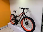 KRON FXC 500 FATBIKE 24 JANT 21 VİTES MEKANİK DİSK FREN DAĞ BİSİKLETİ MAT SİYAH-NEON TURUNCU/GRİ(KRN21-583) - 2