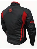 Zeus 4 Mevsimlik Korumalı Motosiklet Montu Yeni Sezon Siyah Kırmızı - 2