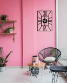 Eysa LuxuryTik Dekoratif Metal Duvar Saat 50x50CM - 7