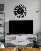 Eysa WhimsyClock Dekoratif Metal Duvar Saat 50x50CM - 6