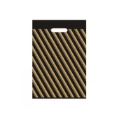 Çizgili Mağaza Poşeti (NO 5) 150 Adet 50x60 Cm Çizgili Takviyeli Poşet Diagonal Poşet - 3