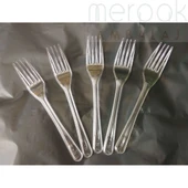 Lüks Plastik Çatal 100 Adet 1. Kalite Sert Kalın Şeffaf Çatal - 4