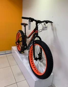 KRON FXC 500 FATBIKE 24 JANT 21 VİTES MEKANİK DİSK FREN DAĞ BİSİKLETİ MAT SİYAH-NEON TURUNCU/GRİ(KRN21-583) - 3