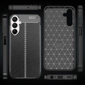 Samsung Galaxy A15 Kılıf Focus Deri Desen Silikon Kapak - 4