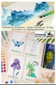 Telli Suluboya Bloğu Kağıdı A5 210gr 20 Yaprak İnce Dokulu Gölgelendirme Zımpara Aquarell Kuruboya Dereceli Kalem Uzatma - 4