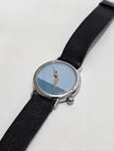 Newtime Yüzücü Temalı 34mm Deri Kordon Kol Saati 2.El - 6