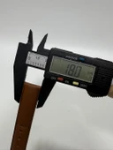 Dikişli Deri Saat Kordonu 18mm - 7