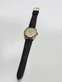 Mahata 33mm Deri Kordon Altın Kaplama Erkek Kol Saati 2. El - 2