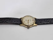 Mauthe 31mm Deri Kordon Altın Kaplama Erkek Kol Saati 2.El thumbnail 3