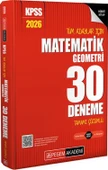 2026 KPSS Tüm Adaylar İçin Matematik Geometri 30 Deneme Tamamı Çözümlü  Pegem Yayınları - 1