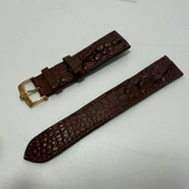 Kabartmalı Dikişli Deri Saat Kordonu 19mm - 6