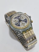 Swatch Chrono La Reine 37mm Çelik Kordon 1992 Vintage Kol Saati 2.El - 1