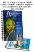 Telli Suluboya Bloğu Kağıdı A4 210gr 20 Yaprak İnce Dokulu Gölgelendirme Zımpara Aquarell Kuruboya Dereceli Kalem Uzatma thumbnail 5
