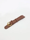 Dikişli Deri Saat Kordonu Taba 19mm - 6