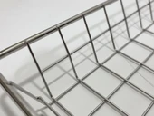 Paslanmaz Çelik Metal Sepet 49,5x25,5x4,5cm (1 Adet) - 5