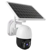 Güvenlik Kamerası Solar Panelli Su Geçirmez Gece Görüş Destekli Wifi Bağlantılı Kamera - 9