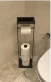 The Mia Tepsili Tuvalet Kağıdı Stand - Siyah - 54x15x12 Cm GLV0690 - 3