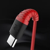 Rock Space Z10 Hi-Tensile Type-C Şarj ve Data Aktarım Kablosu 1mt 3A - 8