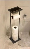 The Mia Tepsili Tuvalet Kağıdı Stand - Siyah - 54x15x12 Cm GLV0690 - 4