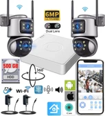 Ventus XMeye Akıllı Güvenlik Kamera Seti 2 (Dual Lens) Wifi Akıllı Kamera 500GB HDD Gece Görüş Waterproof - 1
