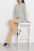Çizgili Tunik Ekru - 11313.1567. Beden 2XL - 6