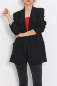 Kol Büzgülü Blazer Ceket Siyah - 18927.1247. - 7