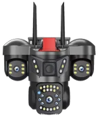 O-Kam 5011 9MP 3 Lensli Akıllı Güvenlik Kamerası Wifi Gece Görüş Sesli Kişi Takibi thumbnail 5