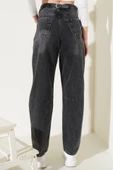 Pensli Bol Paça Kot Pantolon Füme - 3