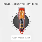 Dearling Şarjlı Saç Kesme Makinesi 3 saat çalışma süresi - 10