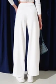 Cepli Pileli Salaş Pantolon Ekru thumbnail 3
