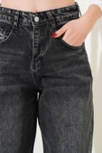 Pensli Bol Paça Kot Pantolon Füme - 4