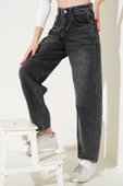 Pensli Bol Paça Kot Pantolon Füme - 2