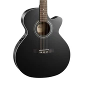 Cort SFX-ME BKS Elektro Akustik Gitar Black Satin - Mat Siyah thumbnail 5