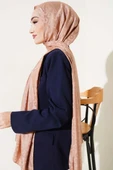 Damla Desen Jakar Şal Latte - 3