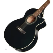 Cort SFX-ME BKS Elektro Akustik Gitar Black Satin - Mat Siyah thumbnail 4