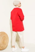 Önü Çımalı Üç İplik Tunik Kırmızı thumbnail 3