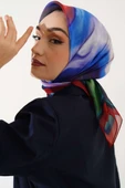 Lav Desen Eşarp Yazma Taba - 1