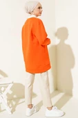 Önü Çımalı Üç İplik Tunik Oranj thumbnail 3
