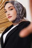 Sarmal Motif Bambu Eşarp Hardal - 1
