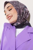 Sarmal Motif Bambu Eşarp Gül Kurusu - 1