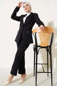 Duble Paça Ceketli İkili Takım Siyah thumbnail 1