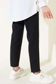 Beli Lastikli Dar Paça Pantolon Siyah - 3