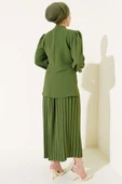 Pilise Etekli Tunik İkili Takım Haki thumbnail 3