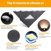 Ip duvar apliği dekoratif açık dış alan mekan lamba aydınlatma ışık Su geçirmez Bahçe Led Modern Doğal Beyaz A-IPD-5167 - 4