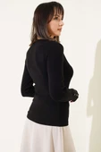 Bileği Metal Düğmeli Body Siyah - 3