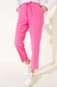 Beli Lastikli Dar Paça Pantolon Pembe thumbnail 2